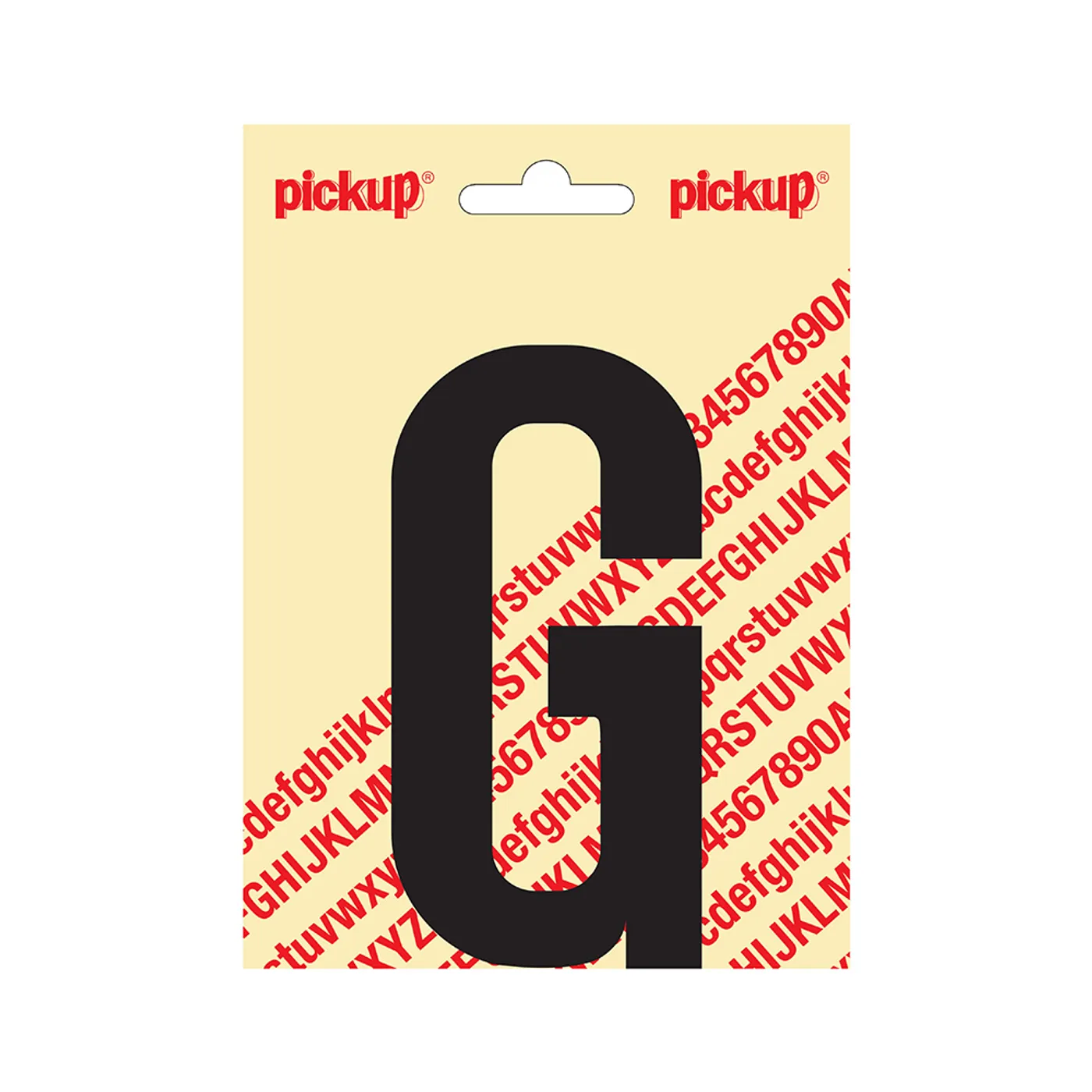 Plakletter Nobel 120 mm Zwart g