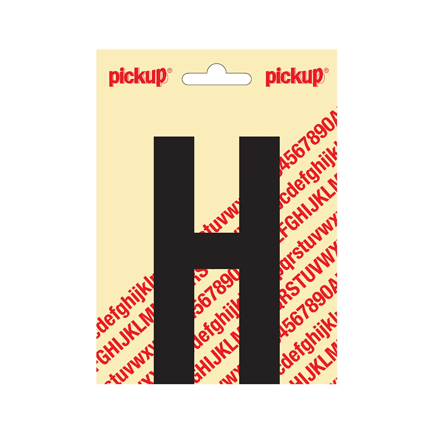 Plakletter Nobel 120 mm Zwart H