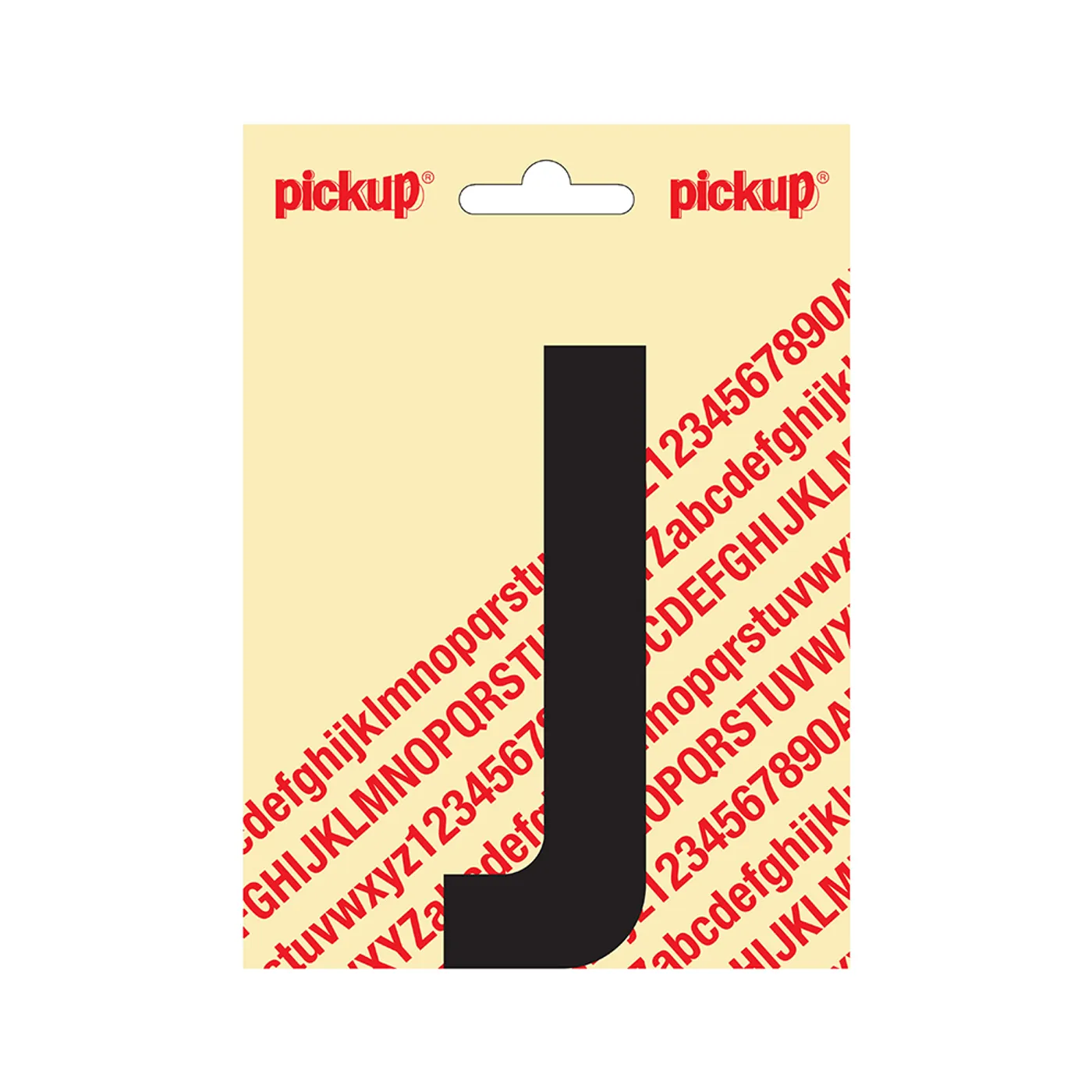Plakletter Nobel 120 mm Zwart J