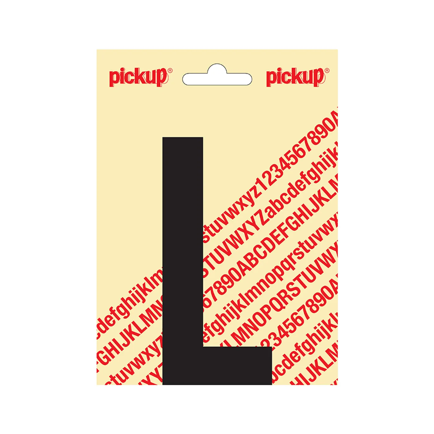 Plakletter Nobel 120 mm Zwart l