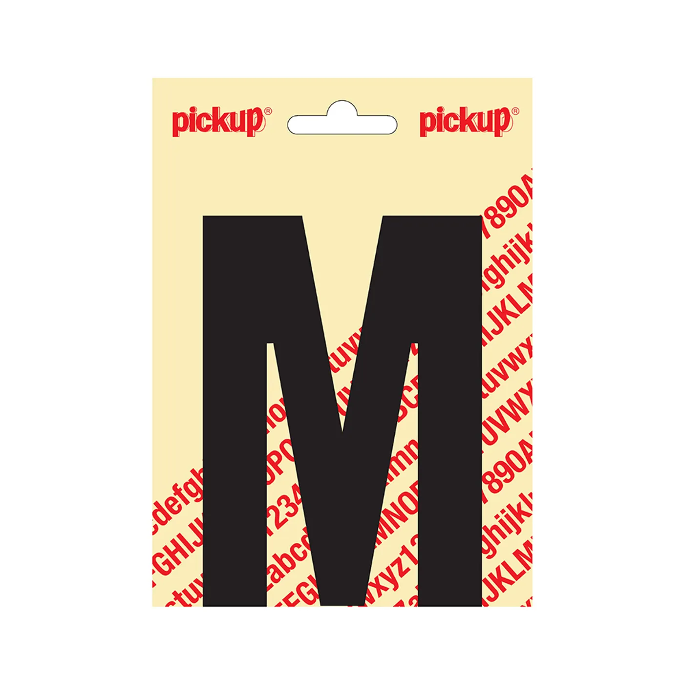 Plakletter Nobel 120 mm Zwart m