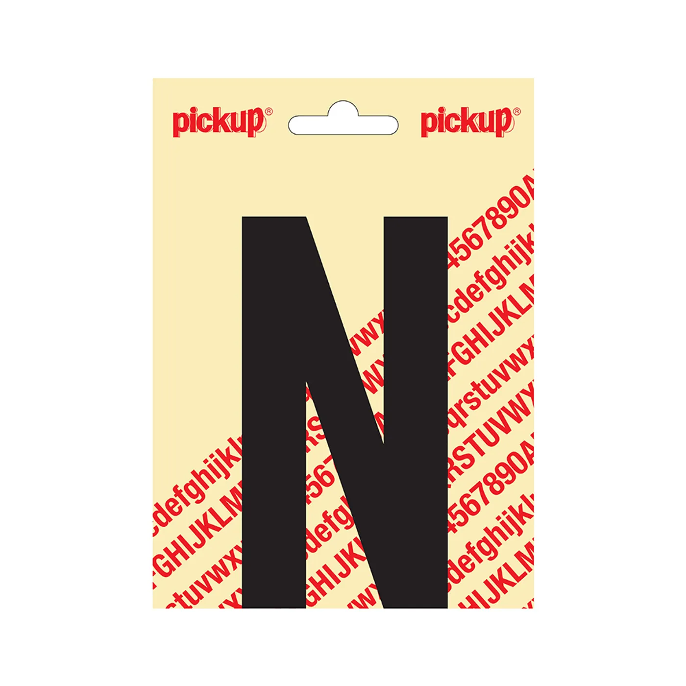 Plakletter Nobel 120 mm Zwart N