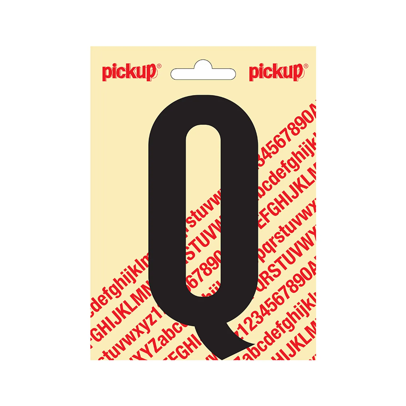Plakletter Nobel 120 mm Zwart Q