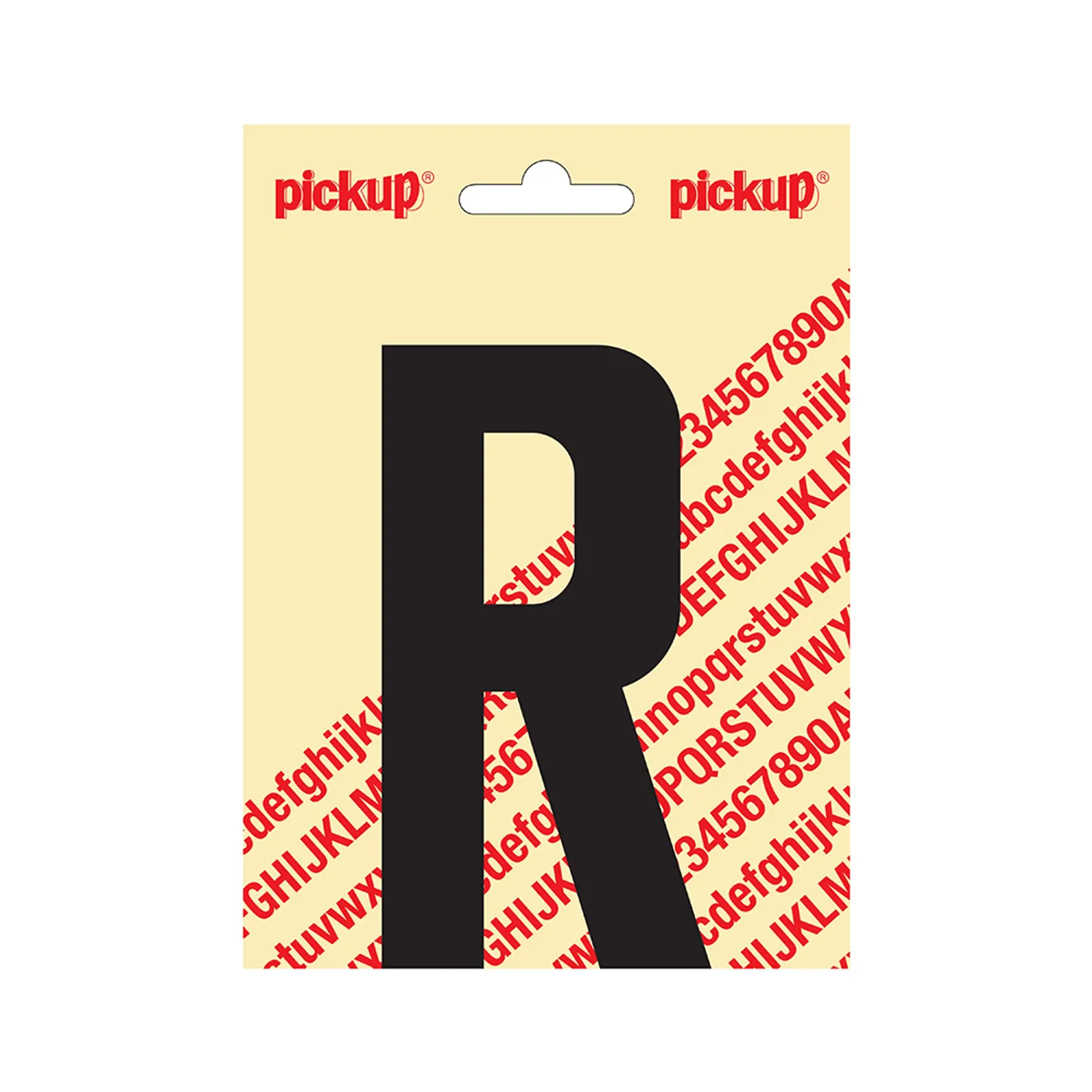 Plakletter Nobel 120 mm Zwart R