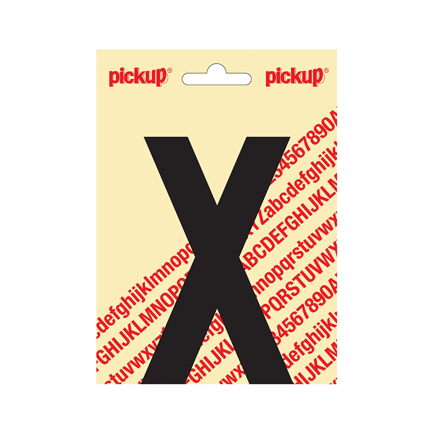 Plakletter Nobel 120 mm Zwart X