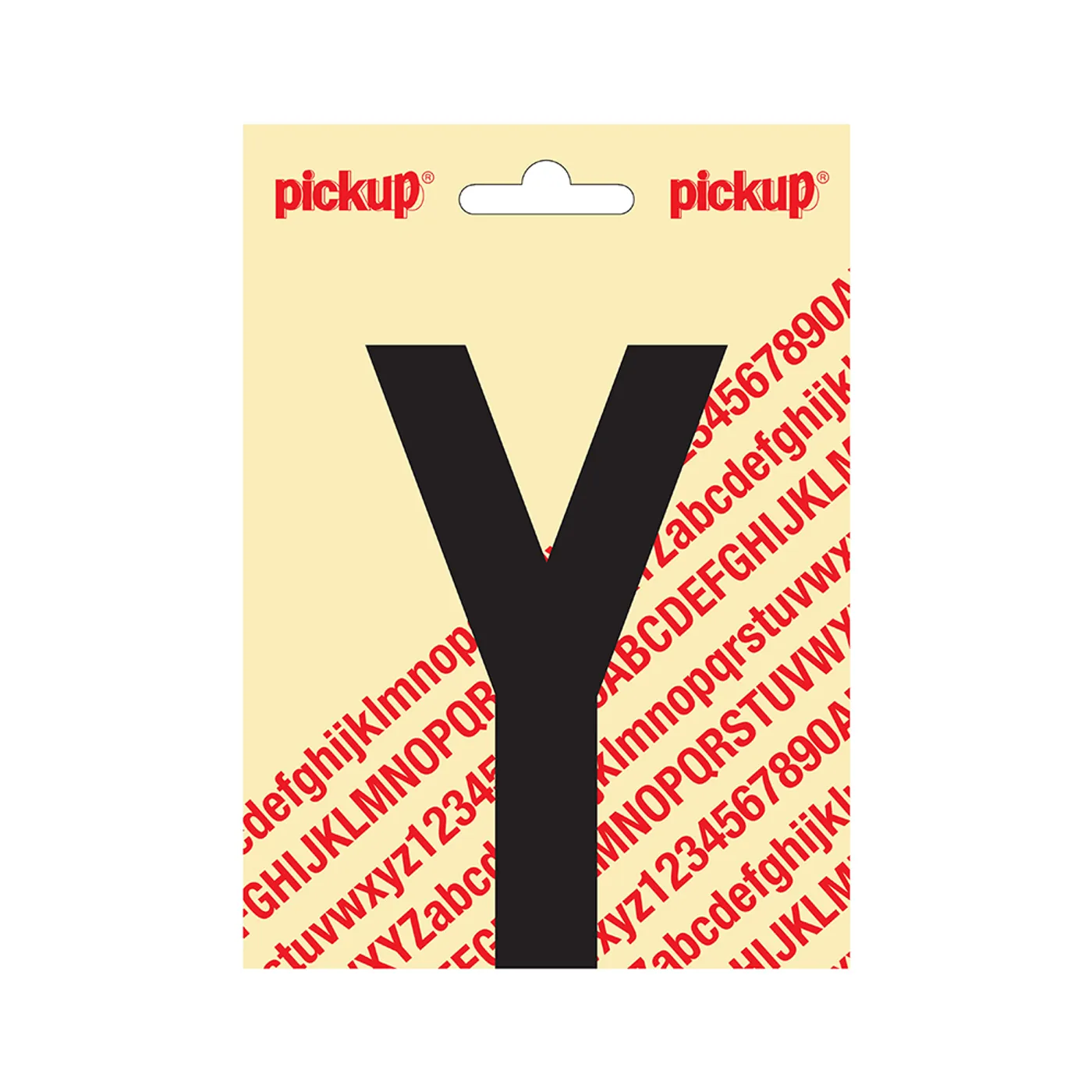 Plakletter Nobel 120 mm Zwart Y