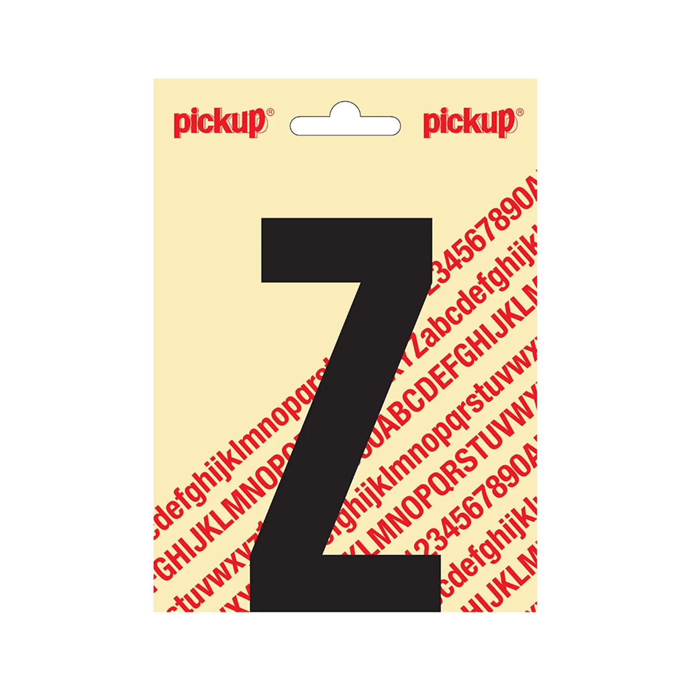 Plakletter Nobel 120 mm Zwart Z