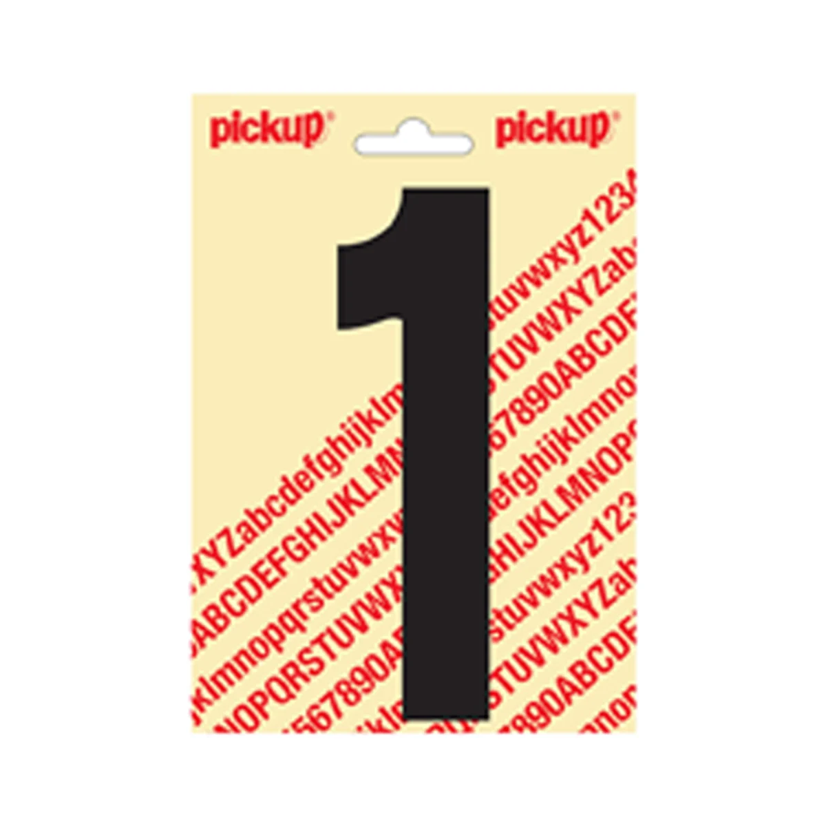 Plakletter Nobel 150 mm Zwart 1