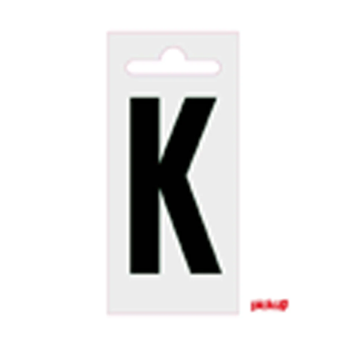 Plakletter Nobel 60 mm Zwart K