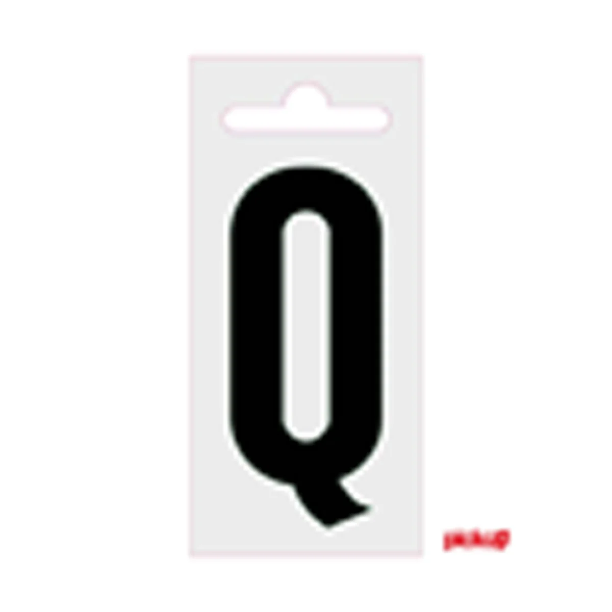 Plakletter Nobel 60 mm Zwart Q
