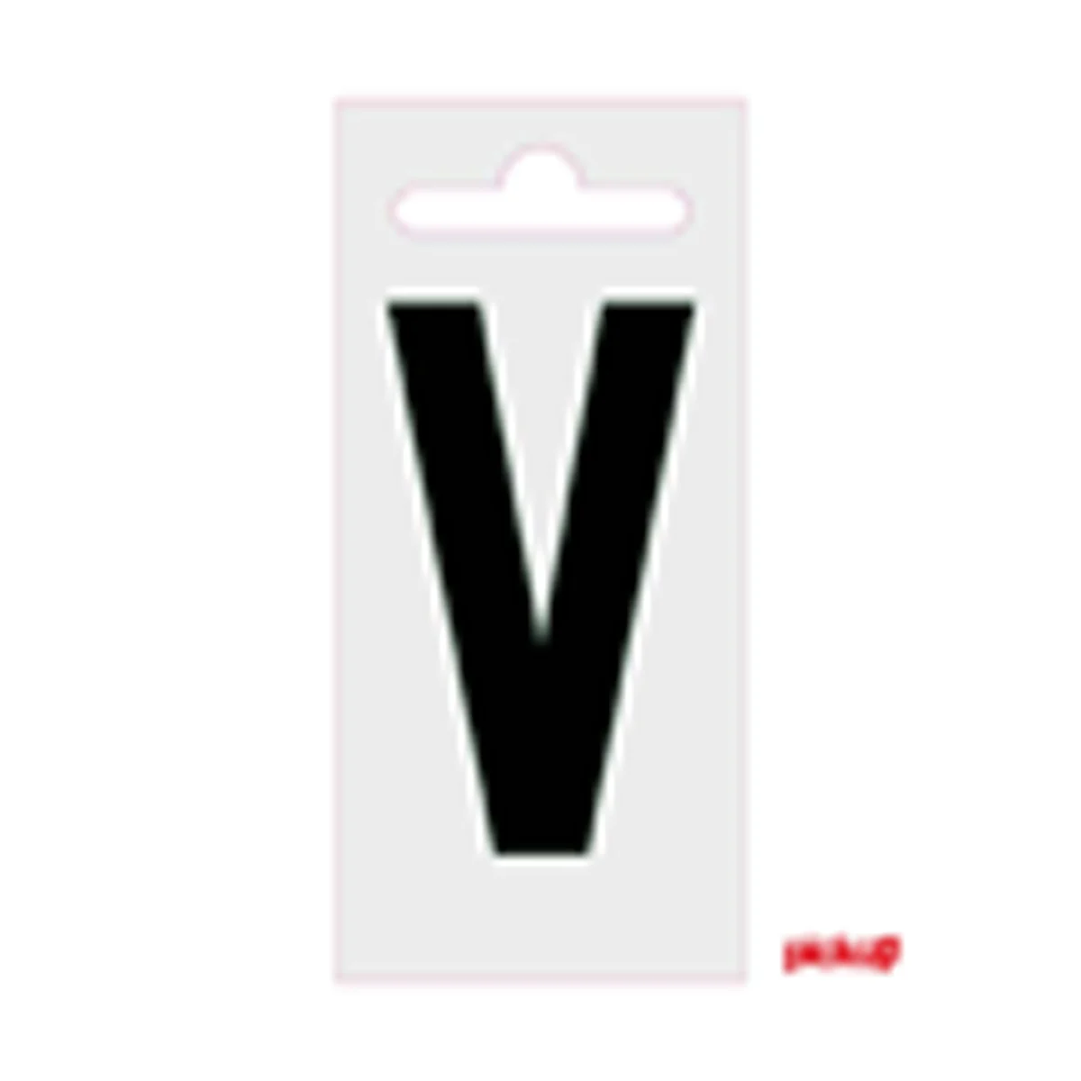 Plakletter Nobel 60 mm Zwart V