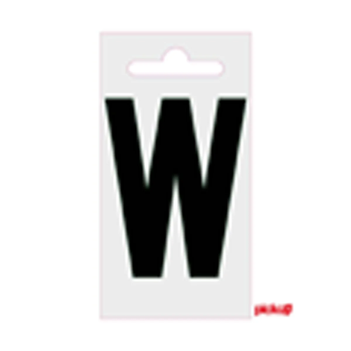 Plakletter Nobel 60 mm Zwart W