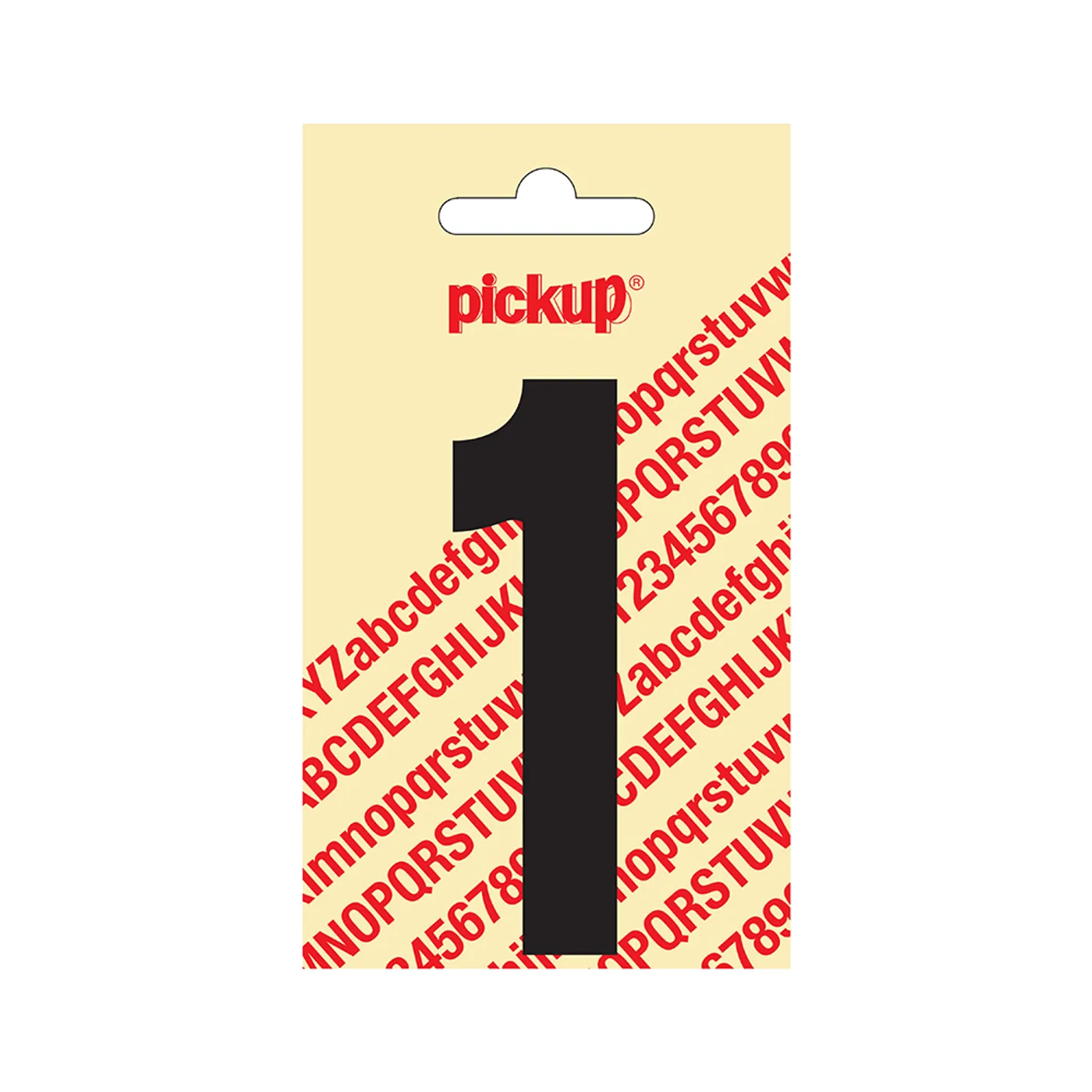 Plakletter Nobel 90 mm Zwart 1