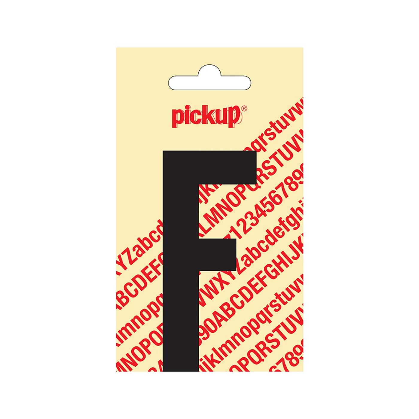 Plakletter Nobel 90 mm Zwart F