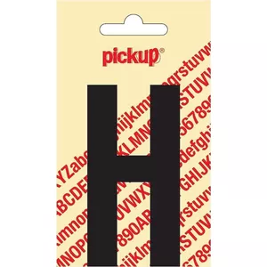Plakletter Nobel 90 mm Zwart H 2