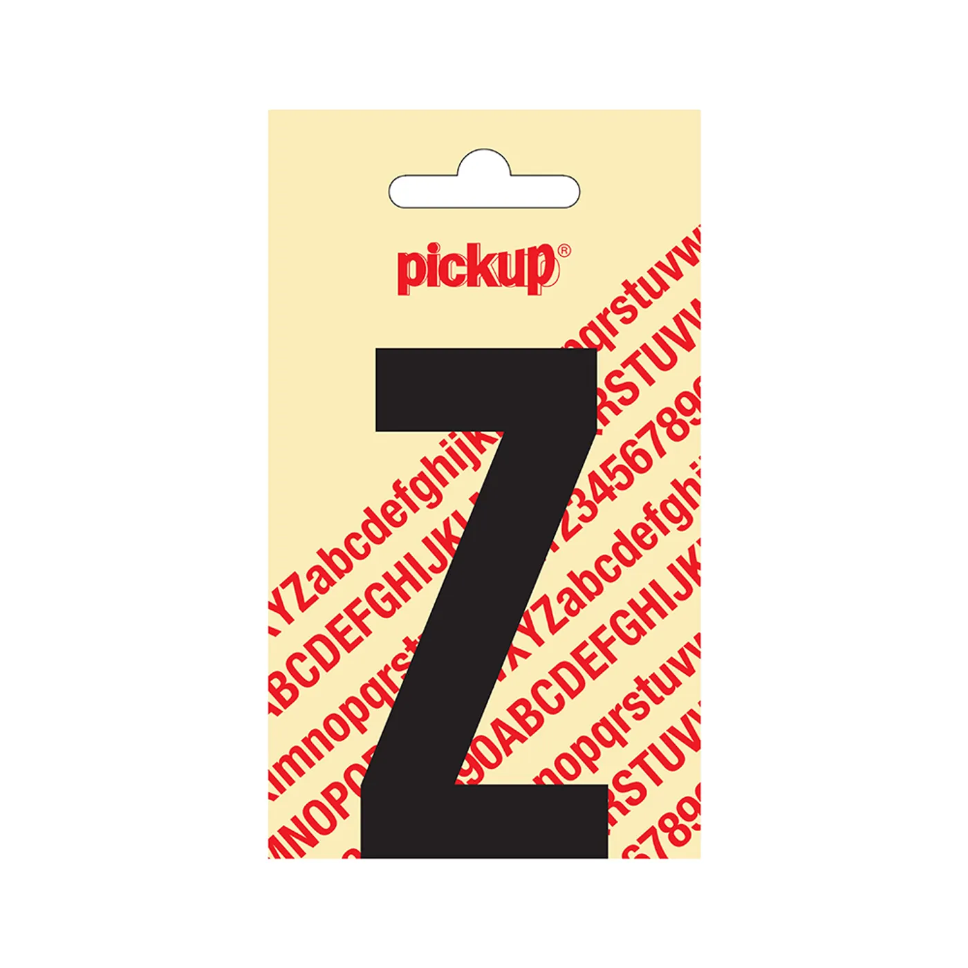 Plakletter Nobel 90 mm Zwart Z