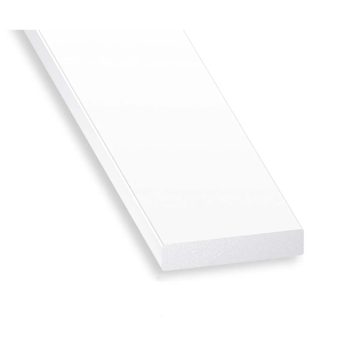 Plat Profiel Pvc Wit 19x3mm 1 m