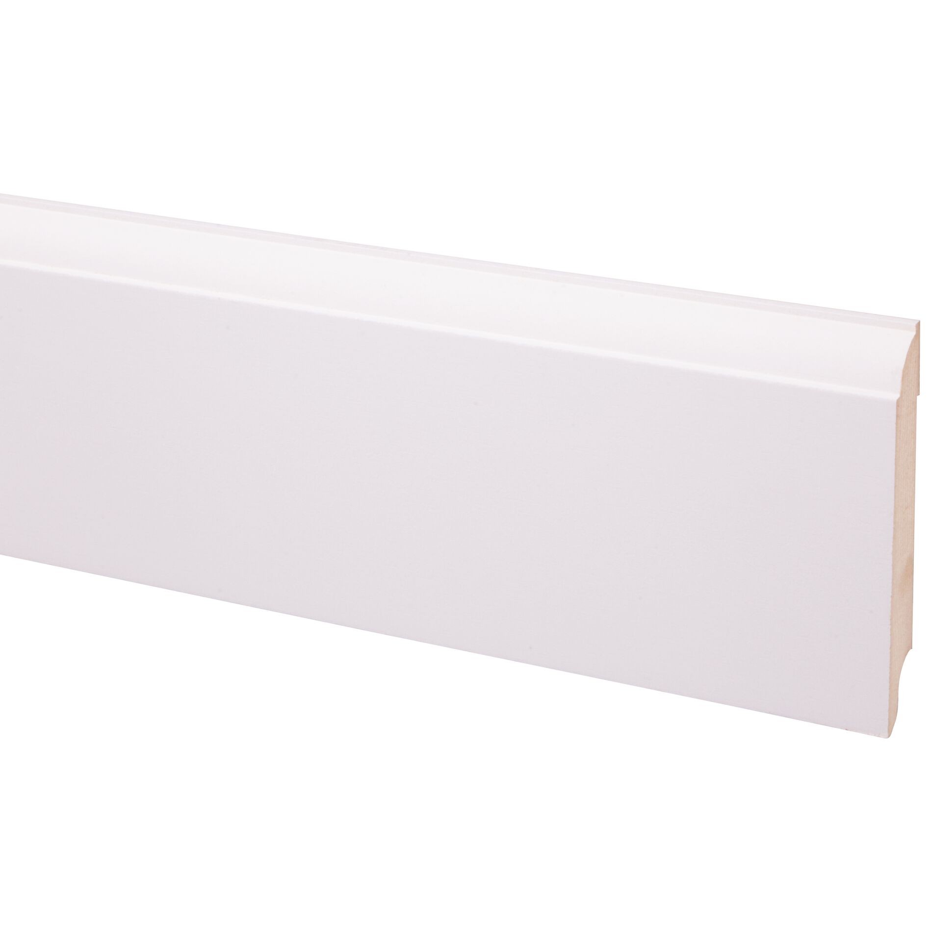 Plint 12 cm Wit Mat 2.44 m