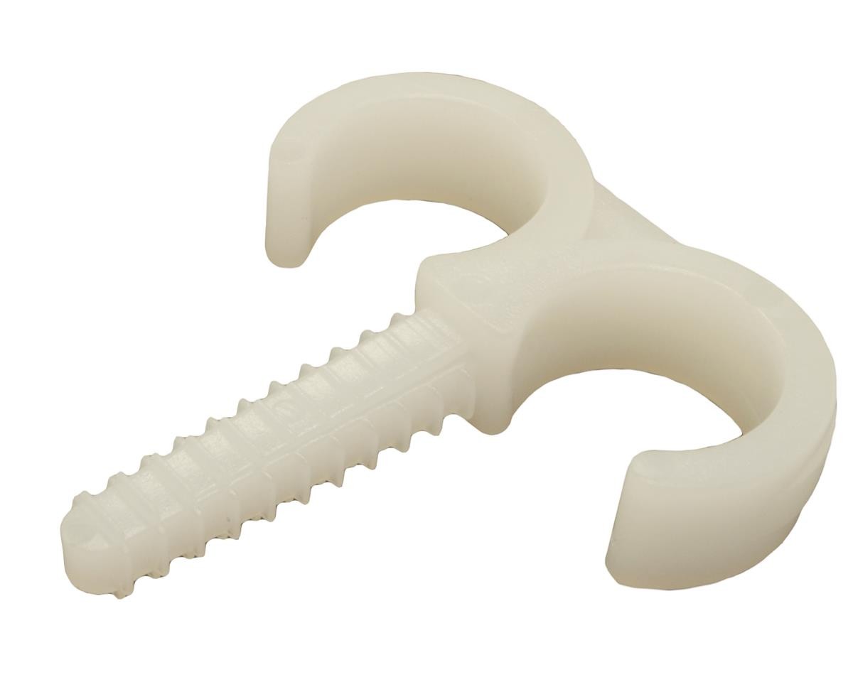 Plugclip Pvc Dubb Wit 16-20 mm