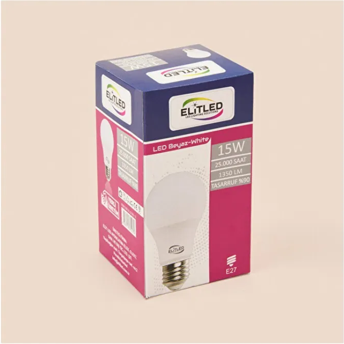 Promo Led Bollamp E27 15w 6500k