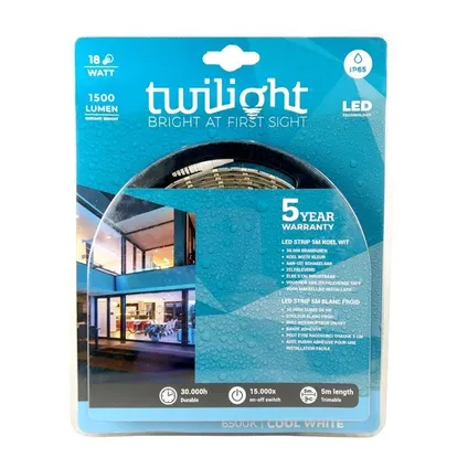 Promo: Twilight Led Strip 6500k Ip65 18w 2