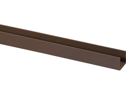 Pvc U-Profiel 18 mm Bruin