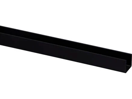 Pvc U-Profiel 18 mm Zwart