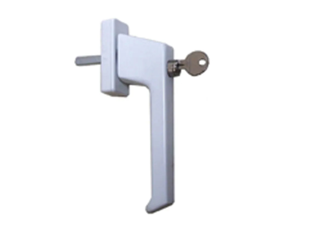 Raamgreep, Afsluitbaar, Wit 60x128mm