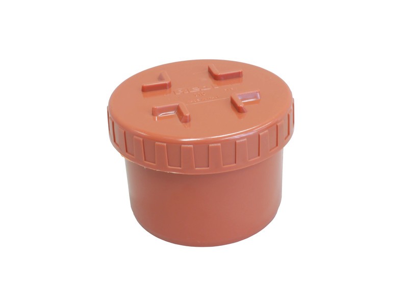 Rioolstop+schroefdeksel 110 mm Rb