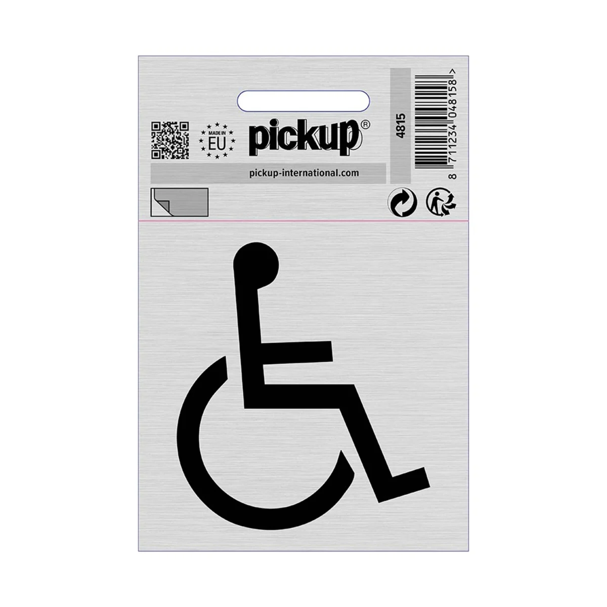 Route Alu Picto 80x80 Rolstoel