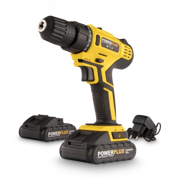 Schroefboormachine 18v + 2 Batterij + Lader