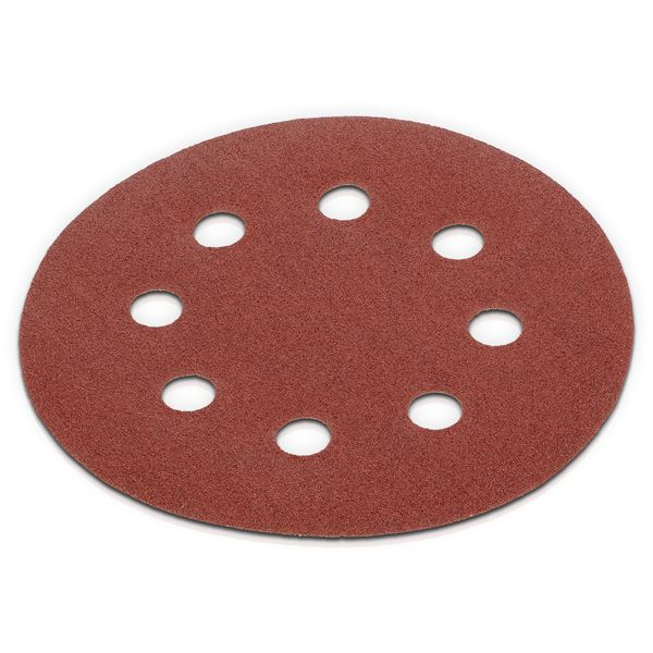 Schuurpapier Rond Ø 115 mm - K80 - 5 St.