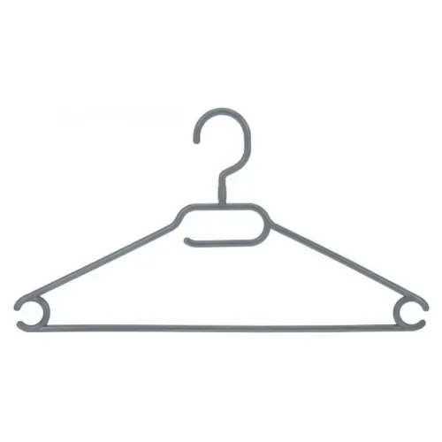 Set 10 Kleerhangers + Draaibare Haak Wit/zwart 2