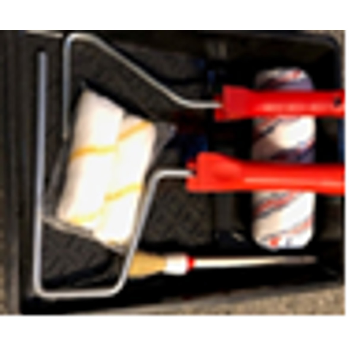 Set Verfbak + Verfrol 18 cm + Borstels