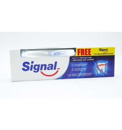 Signal Promopack Tandeborstel + Tandpasta