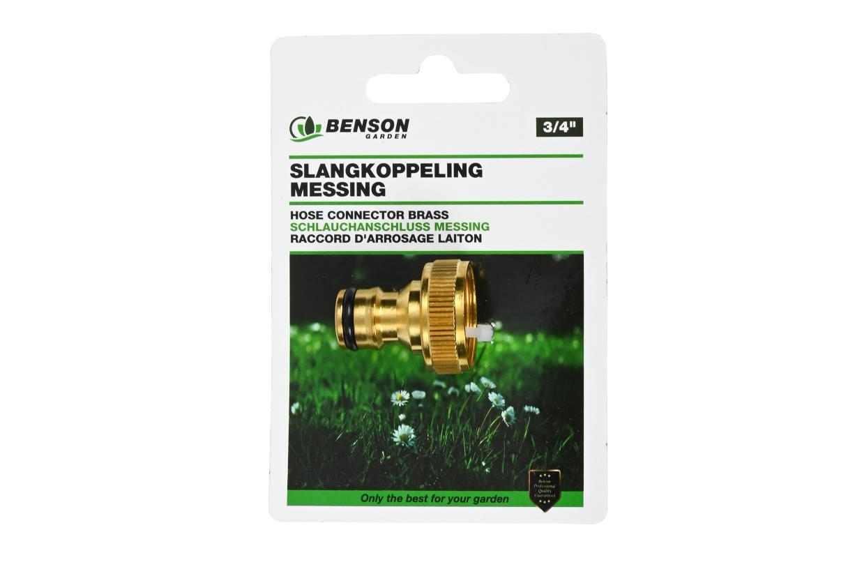 Slangkoppeling Messing 3/4 5