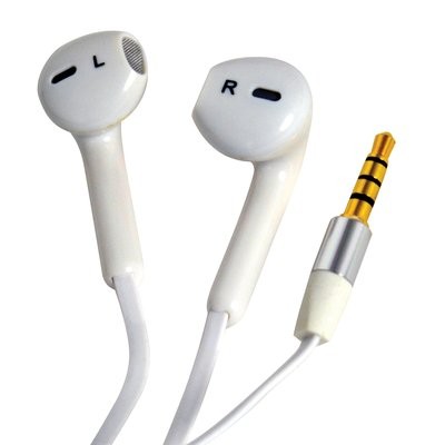Smartphone Handsfree Oordop Wit Jack