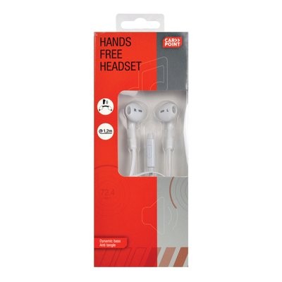 Smartphone Handsfree Oordop Wit Jack 2