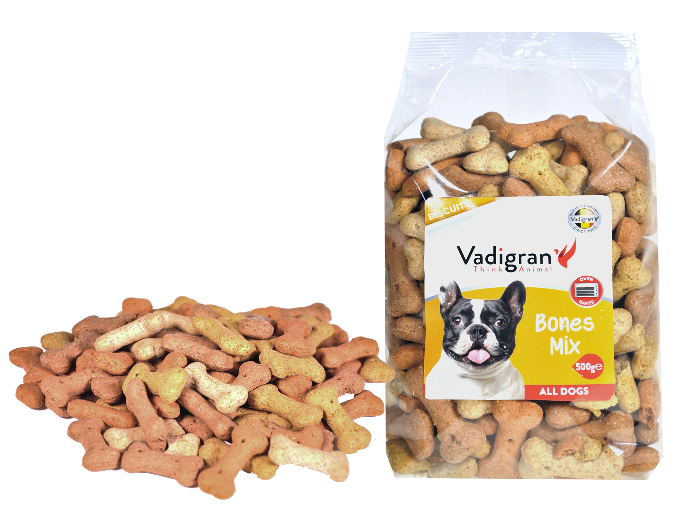 Snack Hond Biscuits Bones Mix 500 g 2