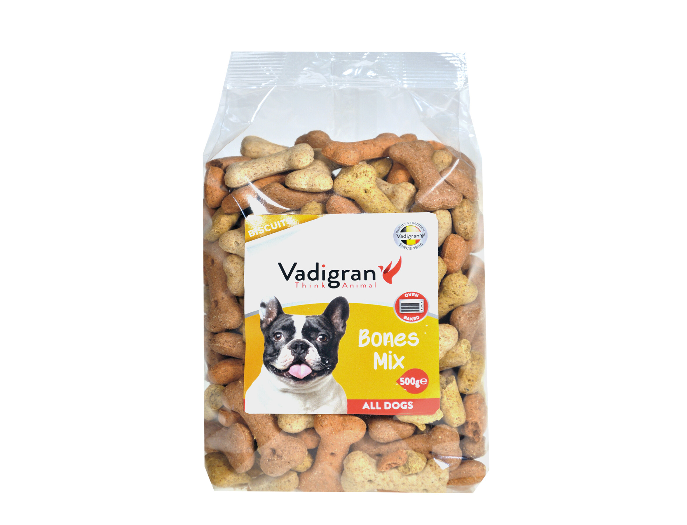 Snack Hond Biscuits Bones Mix 500 g