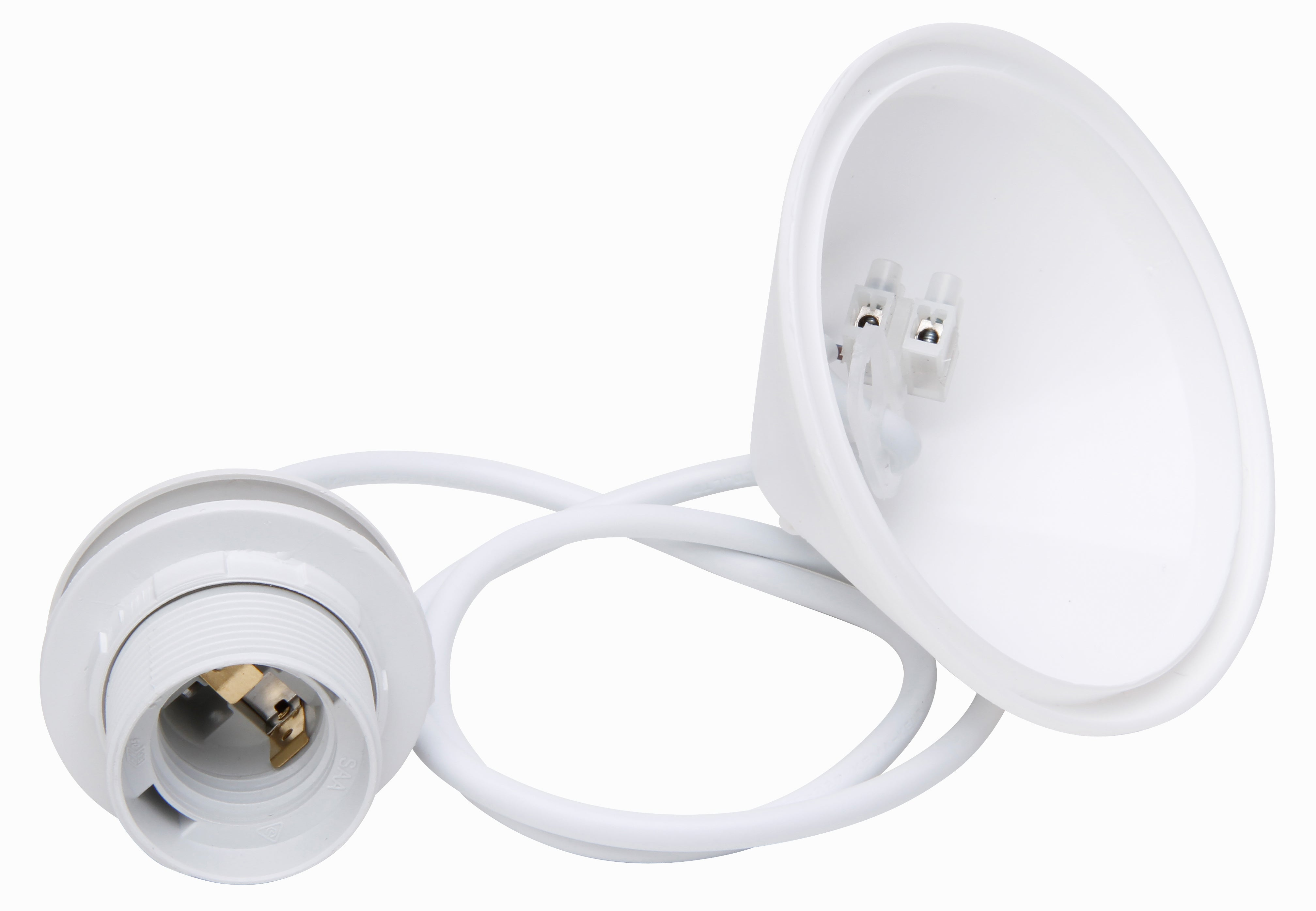 Snoerpendel Wit Kap 55 cm
