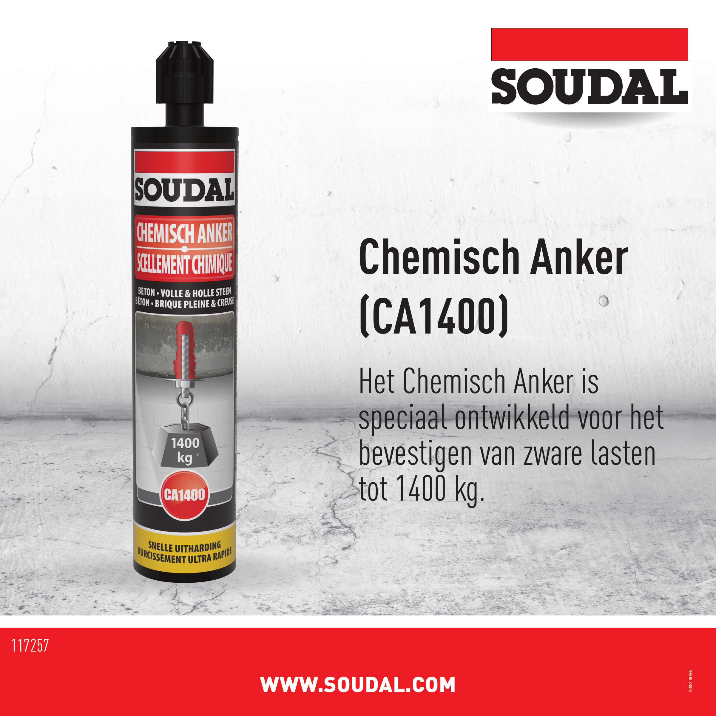 Soudal Chemische Anker 280 ml 3