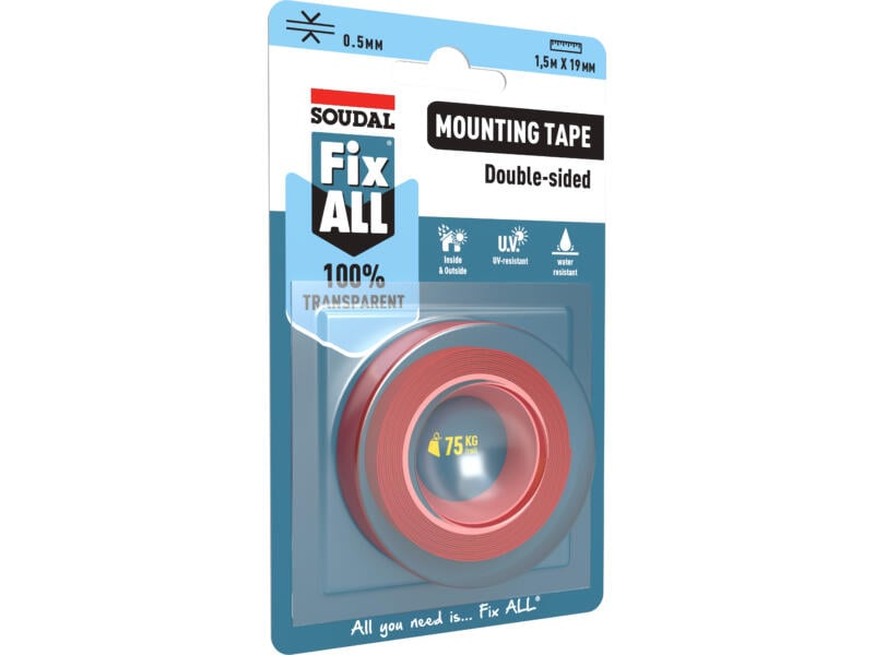 Soudal Fix All Mount Tape Clear