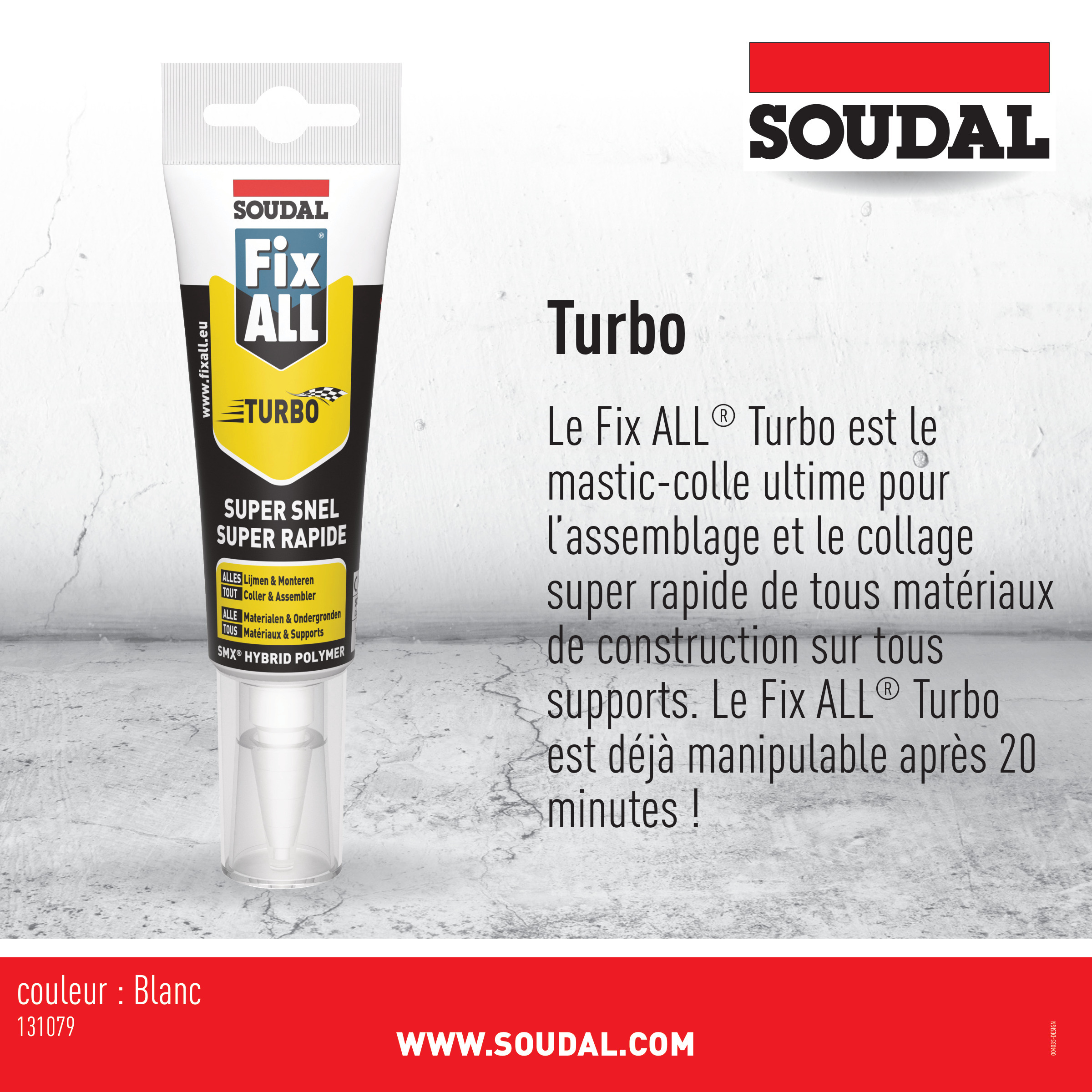 Soudal Fix All Turbo Tube 125 ml 2