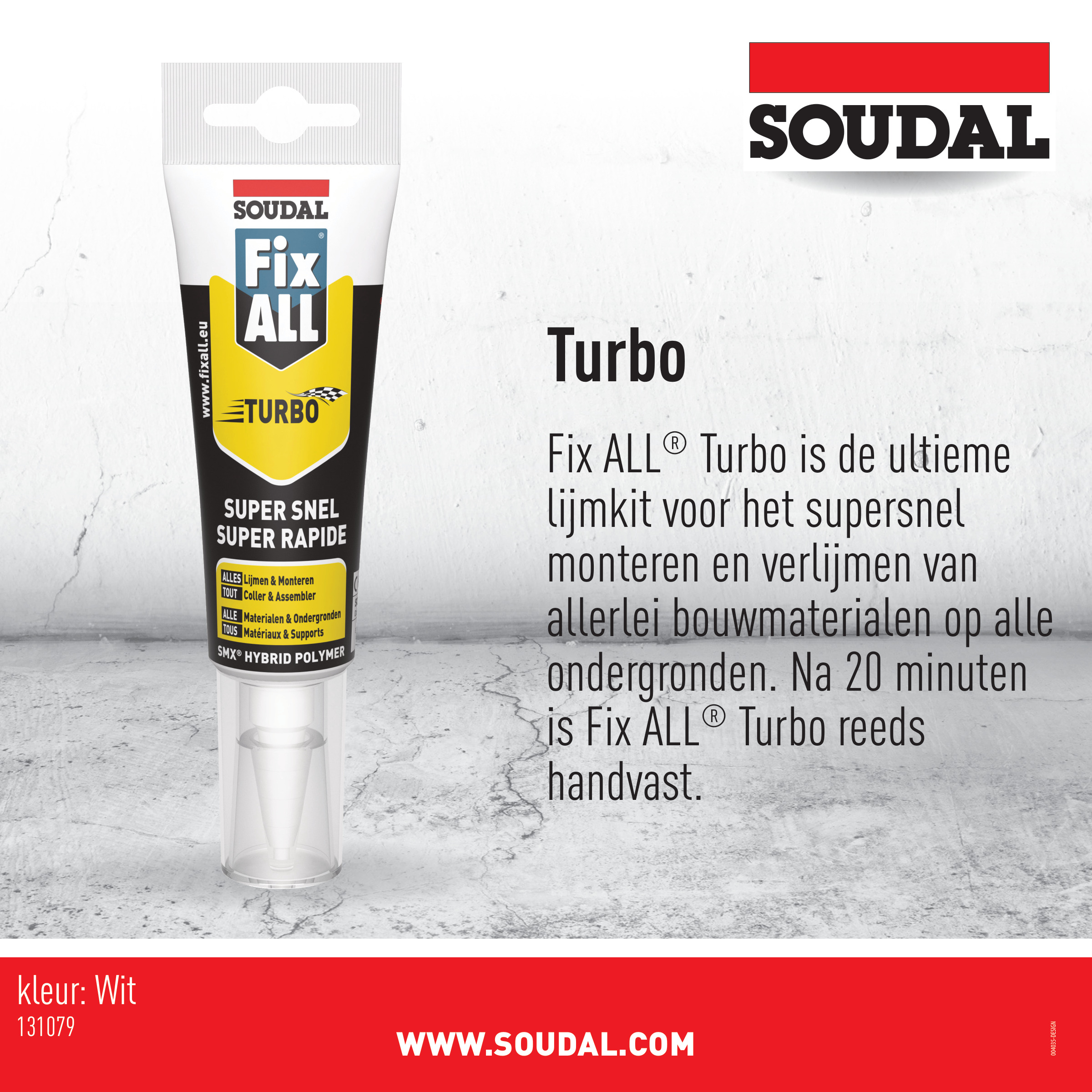 Soudal Fix All Turbo Tube 125 ml 3