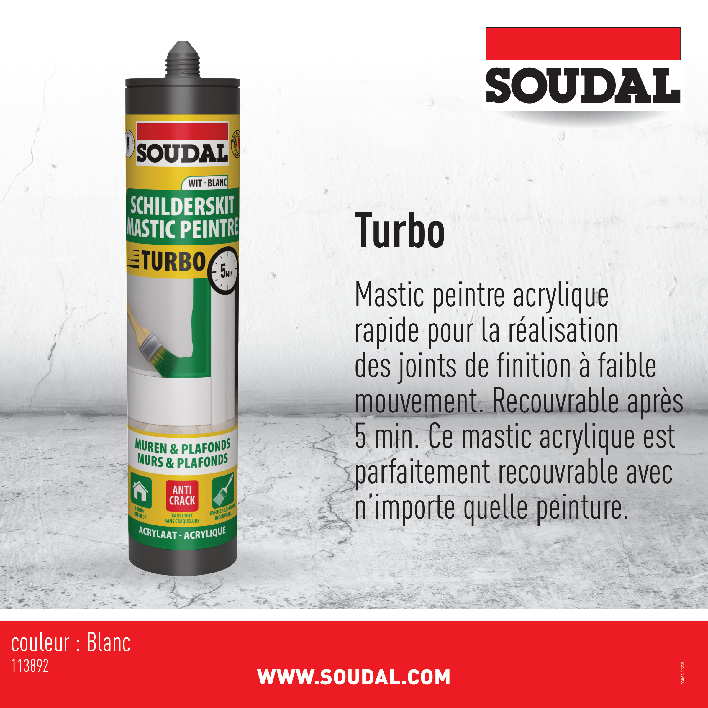 Soudal Schilderskit Wit Turbo