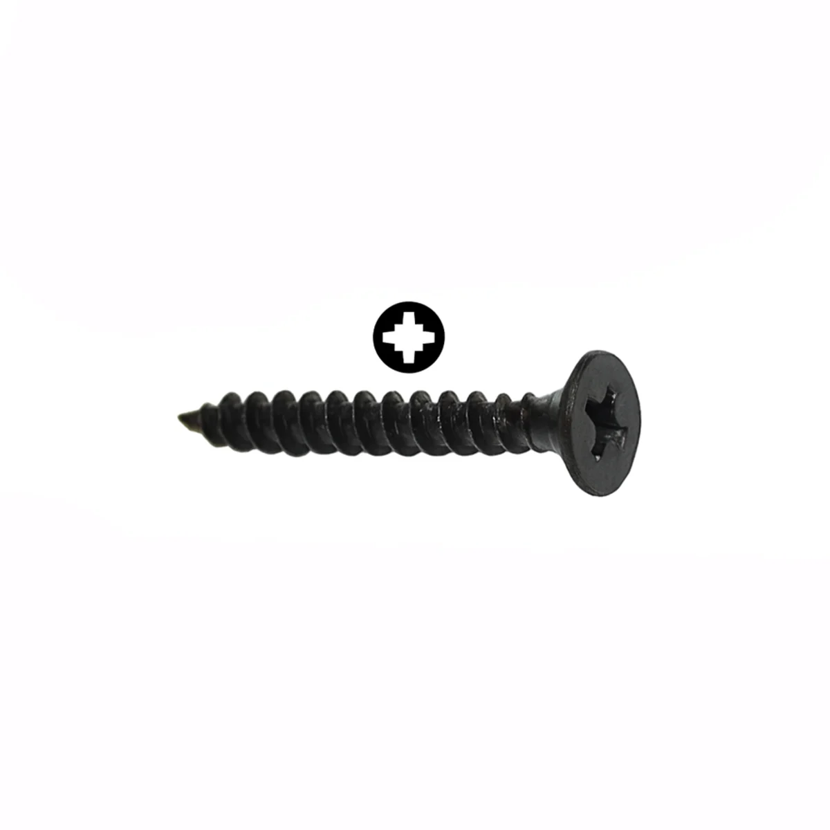 Spaanplaatschroeven, Zwart 4,5 X 30 mm
