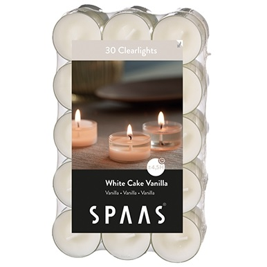 Spaas Theelichtjes 4.5h/30st Vanille