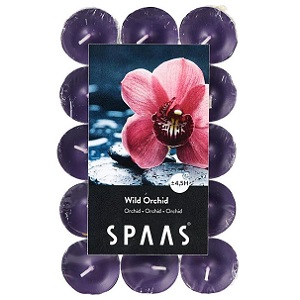 Spaas Theelichtjes 4.5h/30st Wilde Orchidee