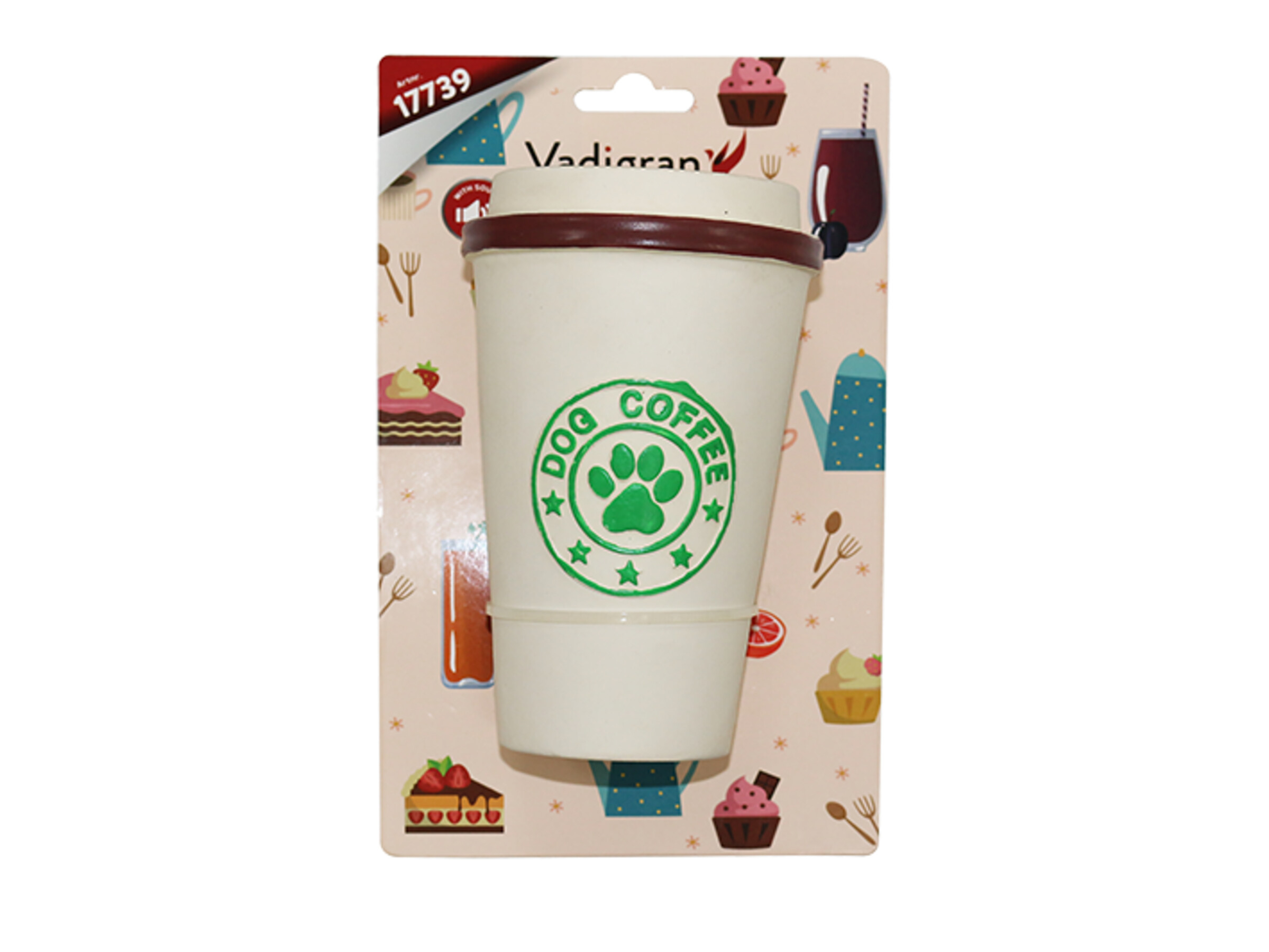 Speelgoed Hond Latex Dog Coffee 14 cm 2